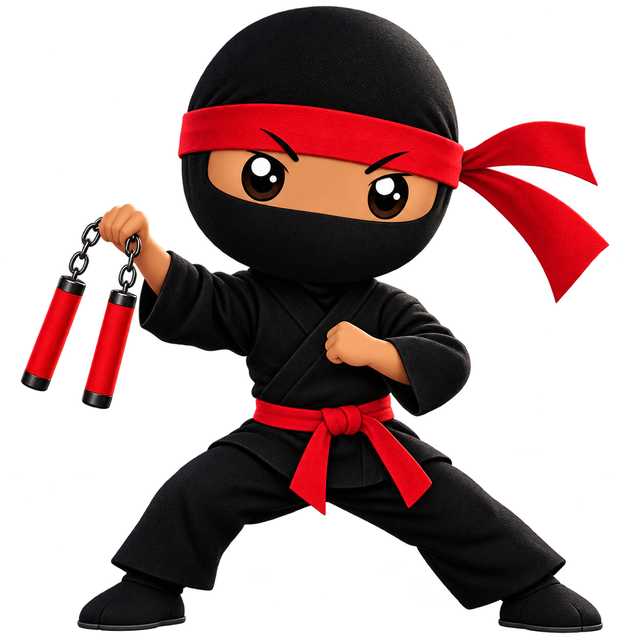 Kory the ninja floating gently